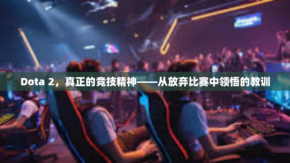 Dota 2，真正的竞技精神——从放弃比赛中领悟的教训